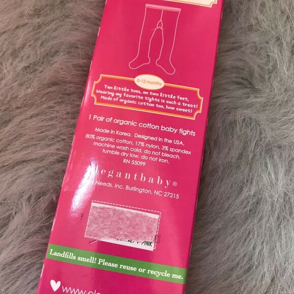Elegant Baby Orange Pink Tights Mary Jane 0-12 mo NEW NWT Polka‎ Dot Organic - Picture 4 of 4